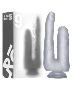Dildo Duplo Realístico RealRock 9
