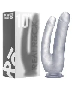 Dildo Duplo Realístico RealRock 10