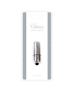 Mini Bala Vibratória Bullet Prateada Caixa