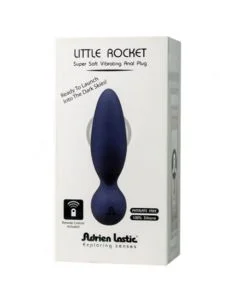 Plug Anal Vibratório Recarregável Little Rocket Adrien Lastic Azul Caixa
