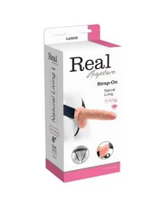 Strap On C/ Vibração e Testículos Real Rapture Air Feeling 8