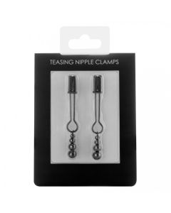 Pinças P/ Mamilos Ouch! Teasing Nipple Clamps Pretas Caixa