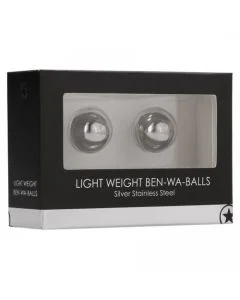 Bolas Vaginais Ben Wa Balls Light Weight Ouch! Prateadas Caixa