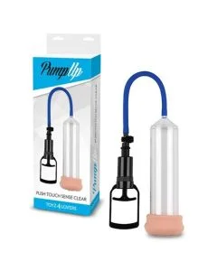 Bomba de Vácuo C/ Masturbador Push Touch Sense Transparente Conjunto