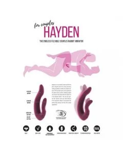 Vibrador Recarregável Hayden Jil Rosa Tester 1