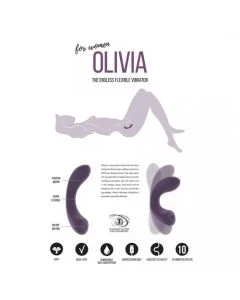 Vibrador Recarregável Olivia Jil Roxo Tester 1