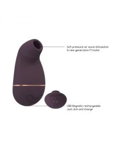 Estimulador de Clitóris Recarregável Kissable Irresistible Roxo 2