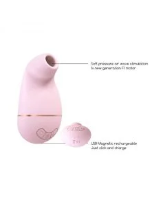 Estimulador de Clitóris Recarregável Kissable Irresistible Rosa 1