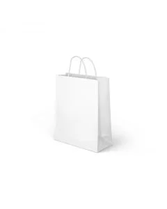 Saco de Papel C/ Pegas Branco 31 X 24 cm
