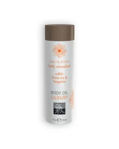 Óleo de Massagem Beijável Shiatsu Luxury Body Oil de Chá Verde e Tangerina (75 ml)