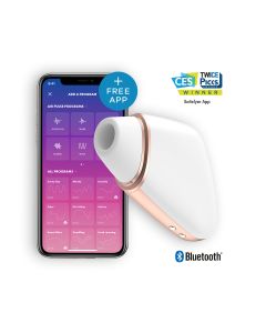 Estimulador Clítoris Recarregável Satisfyer Love Triangle  C/ APP Branco