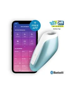 Estimulador Clítoris Recarregável Satisfyer Love Breeze C/ APP Azul