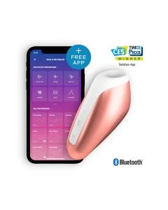 Estimulador Clítoris Recarregável Satisfyer Love Breeze C/ APP Cobre