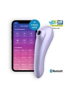 Estimulador Clítoris Recarregável Satisfyer Dual Pleasure C/ APP Lilás