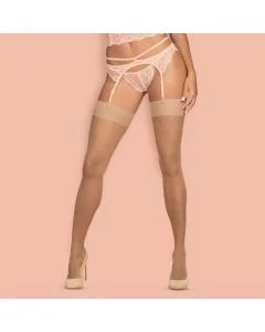 Meias de Ligas S800 Obsessive Nude Frente