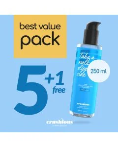 Pack de Lubrificantes à Base de Água Crushious (5 X 250 ml) + 1 Grátis