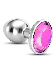 Plug Anal Joia Bijou Rosa Pequeno Crushious C/ Bolsa Aveludada Grátis 2