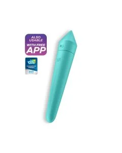 Bala Vibratória Recarregável Satisfyer Ultra Power Bullet 8 Turquesa Promo