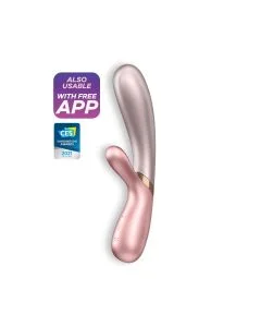 Vibrador Recarregável Satisfyer C/ APP Hot Lover Rosa Escuro