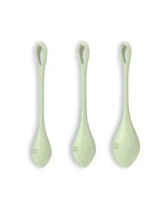 Conjunto de 3 Bolas Kegel Yoni Power 2 Satisfyer Verdes