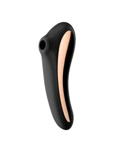 Vibrador Recarregável Dual Kiss Satisfyer Preto