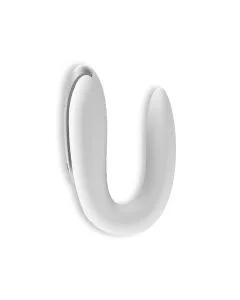 Vibrador Recarregável Double Fun C/ App Satisfyer Branco 2