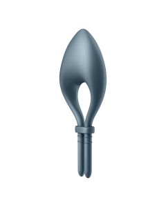 Anel Vibratório Recarregável Bullseye C/ APP Satisfyer Azul Escuro 2