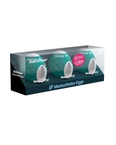 Pack de 3 Masturbador Masturbator Egg Naughty Satisfyer