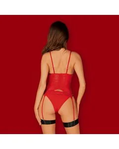 Corpete Diyosa Obsessive Vermelho Trás