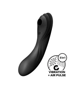 Vibrador Recarregável Satisfyer Curvy Trinity 4 Preto