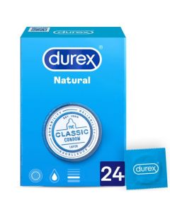 Preservativos Durex® Natural Plus (24 Un)