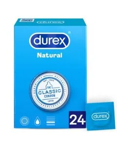 Preservativos Durex® Natural Plus (24 Un)