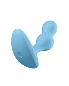 Vibrador Recarregável Anal Deep Diver C/ APP Satisfyer Azul 2