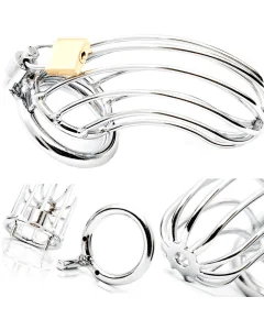 Jaula de Castidade Metal Hard Cock Bird Cage Chastity 1