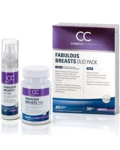 Aumento dos Seios Fabulous Breasts Duo Pack (45 Cáspulas + 30 ml)