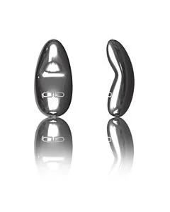 Vibrador Lelo® Yva Prata Lateral e Frente