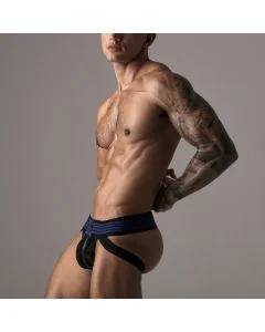 JockStrap Look At Harder Locker Gear Azul Lateral