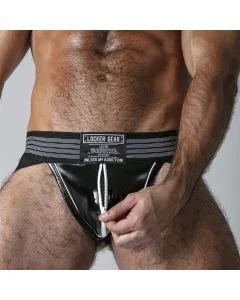 JockStrap Massive Harder Locker Gear Azul Frente Apróx