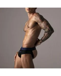 Cueca Watch It Harder Locker Gear Azul Lateral