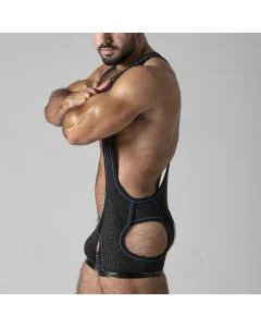 Singlet Watch It Hard Locker Gear Azul Lateral
