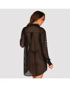Camisa de Noite & Tanga Marrbel Obsessive Trás