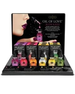 Display de Óleos de Massagem Beijáveis Kamasutra Oil of Love (100 ml x 6)