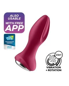 Plug Anal Recarregável Satisfyer Plug-Ilicious Cinzento