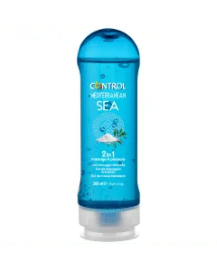 Gel de Massagem Estimulante Control 2 em 1 Massage & Pleasure Mediterranean Sea (200 ml)