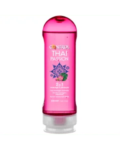 Gel de Massagem Estimulante Control 2 em 1 Massage & Pleasure Thai Passion (200 ml)