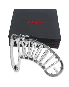 Jaula de Castidade Metal Hard Spiked Chastity Cage 14cm 1