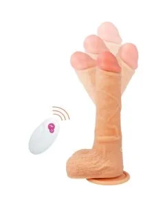 Vibrador Realístico Recarregável Cyber Silicock Mr Rick C/ Controle Remoto