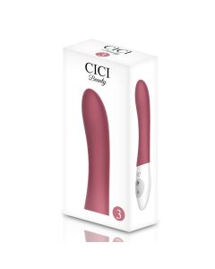 Vibrador Recarregável Cici Beauty Número 3 + Controlador Caixa