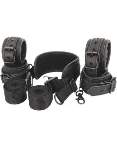 Kit Restrição Fetish Submissive Neck, Hancuffs & Hanklecuffs