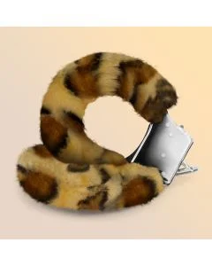 Algemas de Peluche Love Cuffs Crushious Leopardo